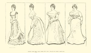 Dziewczyna, która chciała mieć małą talię (lito) autorstwa Charles Dana Gibson