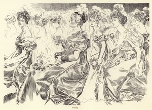 Czekam na salon autorstwa Charles Dana Gibson