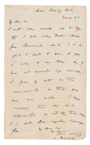 List z autografem podpisany autorstwa Charles Darwin