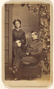 [Generał George Brinton McClellan i jego żona].
