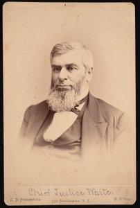 Portret Morrisona Remicka Motta Waite’a 1816-1888, przed 1888 r. autorstwa Charles De Forest Fredricks