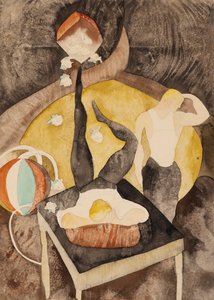 W wodewilu: dwóch akrobatów-żonglerów autorstwa Charles Demuth