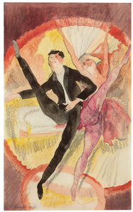 W wodewilu: Dwóch tancerzy autorstwa Charles Demuth