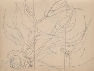 Szkicownik: łącznie 36 stron, zawierający 28 szkiców (w tym opracowania dla Demutha autorstwa Charles Demuth