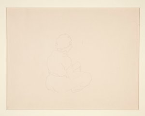 Kobieta siedząca na plaży, prawdopodobnie w Provincetown autorstwa Charles Demuth