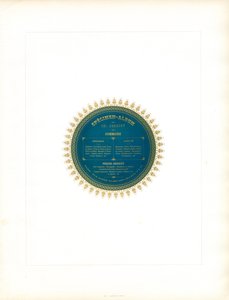 Okrągły spis treści z ozdobnym obramowaniem (druk)