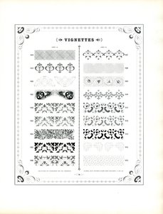 Kolekcja winiet dekoracyjnych (druk) autorstwa Charles Derriey