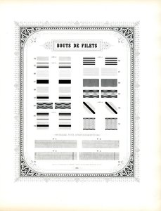 Dekoracyjne ornamenty liniowe i obramowania (druk) autorstwa Charles Derriey