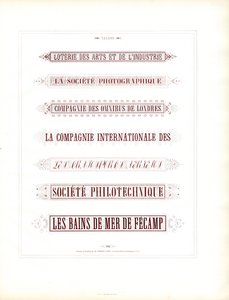 Ozdobne kartusze tytułowe do dokumentów biznesowych (druk) autorstwa Charles Derriey