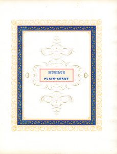 Ozdobna strona tytułowa dla muzyki kościelnej (druk) autorstwa Charles Derriey