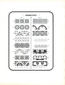 Dekoracyjne winiety i obramowania (druk) autorstwa Charles Derriey