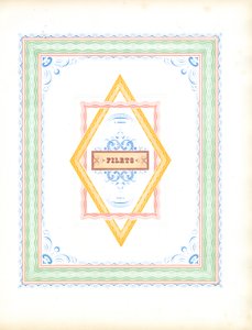 Wielokolorowe ozdobne ramki (druk) autorstwa Charles Derriey