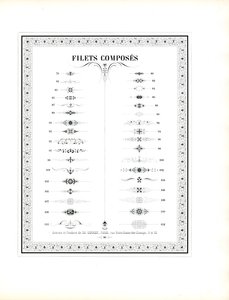 Zróżnicowane zasady dotyczące ozdób (druk) autorstwa Charles Derriey