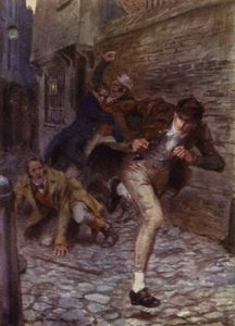 Ilustracja do The Amateur Gentleman autorstwa Jeffery Farnol (kolor lito) autorstwa Charles Edmund (after) Brock
