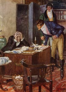 Ilustracja do The Amateur Gentleman autorstwa Jeffery Farnol (kolor lito) autorstwa Charles Edmund (after) Brock