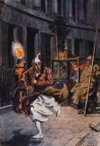 Ilustracja do The Pickwick Papers Charlesa Dickensa (kolorowa litografia) autorstwa Charles Edmund (after) Brock