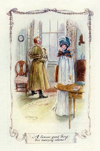 Słynna dobra rzecz ten schemat małżeństwa, 1907 (ilustracja) autorstwa Charles Edmund Brock