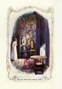 Czy możesz wytrzymać taką ceremonię jak ta, 1907 (ilustracja) autorstwa Charles Edmund Brock