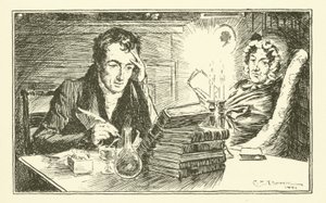 Charles Lamb ze swoją siostrą Mary (grafika) autorstwa Charles Edmund Brock