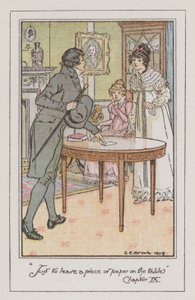 Ilustracja do Emmy autorstwa Jane Austen (kolor lito) autorstwa Charles Edmund Brock