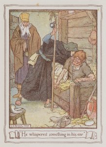 Ilustracja do Ivanhoe autorstwa Sir Waltera Scotta (kolor lito) autorstwa Charles Edmund Brock