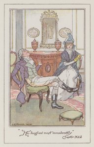 Ilustracja do Rozważnej i romantycznej Jane Austen (litografia kolorowa) autorstwa Charles Edmund Brock