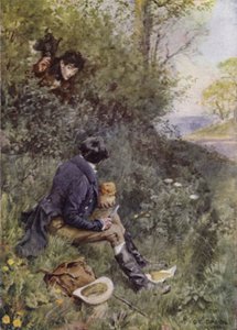 Ilustracja do The Broad Highway romans z Kent autorstwa Charles Edmund Brock