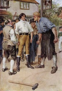 Ilustracja do The Broad Highway romans z Kent autorstwa Charles Edmund Brock
