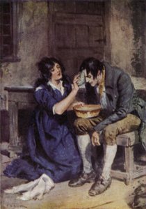 Ilustracja do The Broad Highway romans z Kent autorstwa Charles Edmund Brock