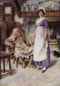 Ilustracja do The Broad Highway romans z Kent autorstwa Charles Edmund Brock