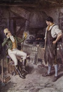 Ilustracja do książki The Broad Highway a Romance of Kent autorstwa Charles Edmund Brock