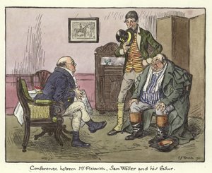 Ilustracja do dokumentów Pickwicka autorstwa Charles Edmund Brock