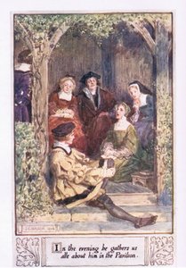 Wieczorem zbiera nas o sobie w pawilonie autorstwa Charles Edmund Brock