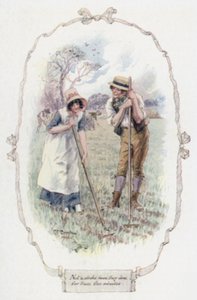 Ani jednego uderzenia nie zrobili przez te pięć minut (kolor lito) autorstwa Charles Edmund Brock