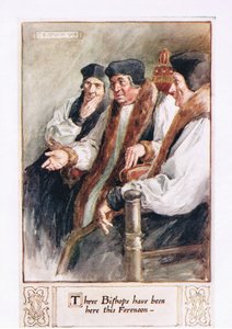 Trzech biskupów było tu dzisiaj przed południem. autorstwa Charles Edmund Brock