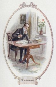 Pisać kazania (kolor lito) autorstwa Charles Edmund Brock