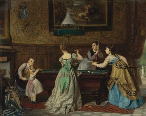Kobiety grające w bilard, 1869
