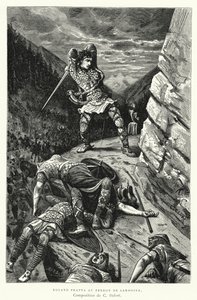 Roland Frappa Au Perron De Sardoine (grawerowanie) autorstwa Charles Edouard Delort
