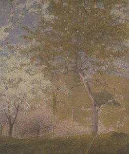 Sady nad Sekwaną w pobliżu Vetheuil autorstwa Charles Edward Conder