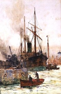 Rozładowywanie węgla autorstwa Charles Edward Dixon