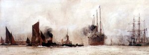 Nad Tamizą, Gravesend autorstwa Charles Edward Dixon