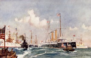 Flagowy Crescent w Bar Harbour, 1900