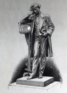 Hector Berlioz, według pomnika Alfreda Lenoira na Square Vintimille, Paryż, 1886