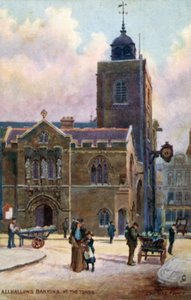 All-Hallows-by-the-Tower, Londyn autorstwa Charles Edwin Flower