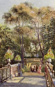 Londyńskie zoo: Tunel, od Canal Bridge (kolor lito) autorstwa Charles Edwin Flower