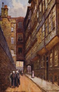 Middle Temple Lane, Londyn autorstwa Charles Edwin Flower