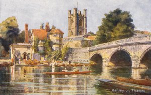 Tamiza: Henley nad Tamizą (kolorowa litografia) autorstwa Charles Edwin Flower