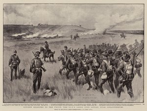 Obywatele żołnierze na froncie, CIV wkracza do akcji w pobliżu Johannesburga autorstwa Charles Edwin Fripp