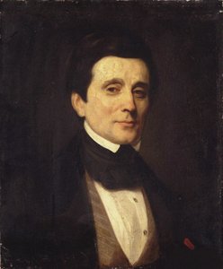 Portret Emile Deschamps (1791-1871) par Callande de Champmartin, Charles-Emile (1797-1883). Litografia kolorowa, , Kolekcja prywatna