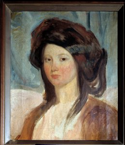 Portret Juliette Drouet (1806-1883), aktorki i kochanki Victora Hugo Obraz Charlesa Emile Champmartina (1797-1883) XIX-wieczny Paryż, dom Victor Hugo